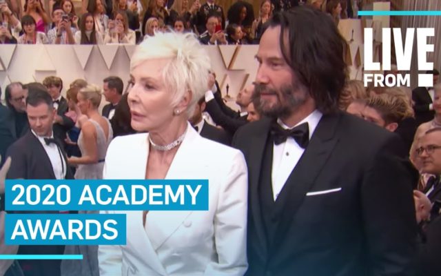 Keanu Reeves Brought His Mom to the Oscars