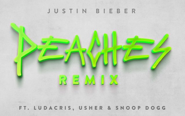 Listen to Justin Bieber’s “Peaches” Remix f/ Snoop Dogg, Usher, and Ludacris
