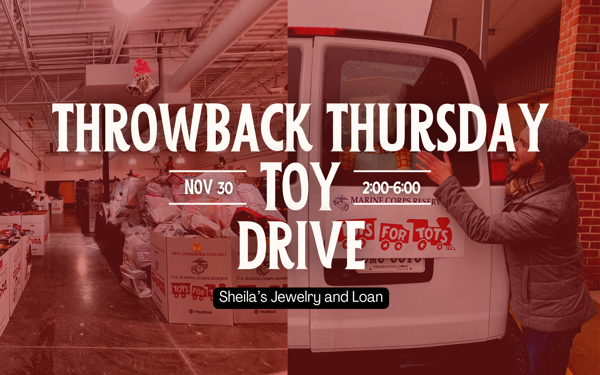 Throwback Thursday Toy Drive Benefiting