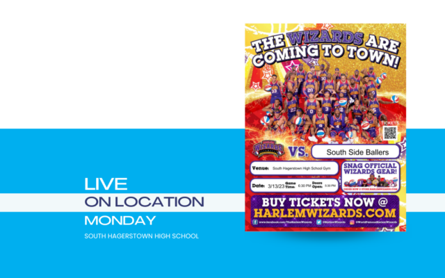 LIVE On Location at The Harlem Wizards Game Monday 3/11!